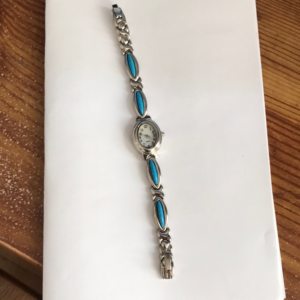 Turquoise watch.